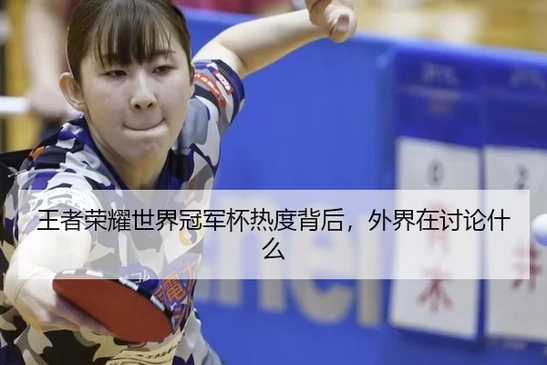 王者荣耀世界冠军杯热度背后，外界在讨论什么